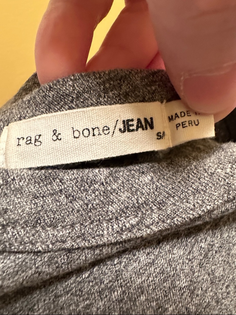 Rag and Bone Grey Vintage Merci T-Shirt Classic - Picture 10 of 14